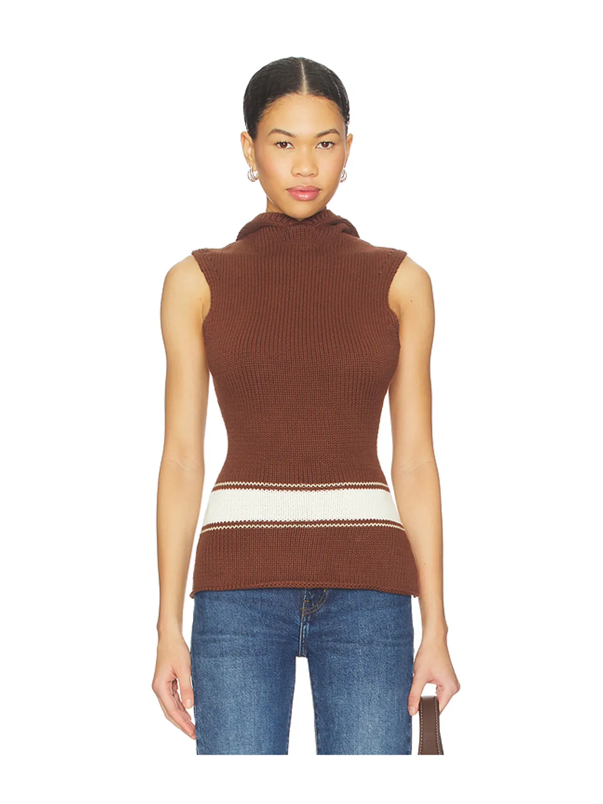 Yellow The Label LOUIS KNIT TANK トップ - 画像1