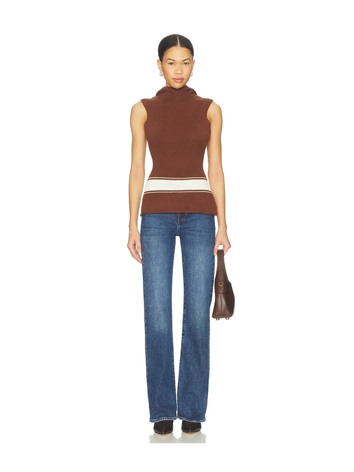 Yellow The Label LOUIS KNIT TANK トップ - 画像4