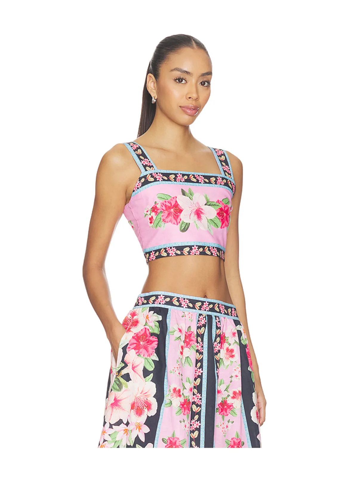 Yumi Kim CAMPARI トップ - Pink,Navy. - 画像2