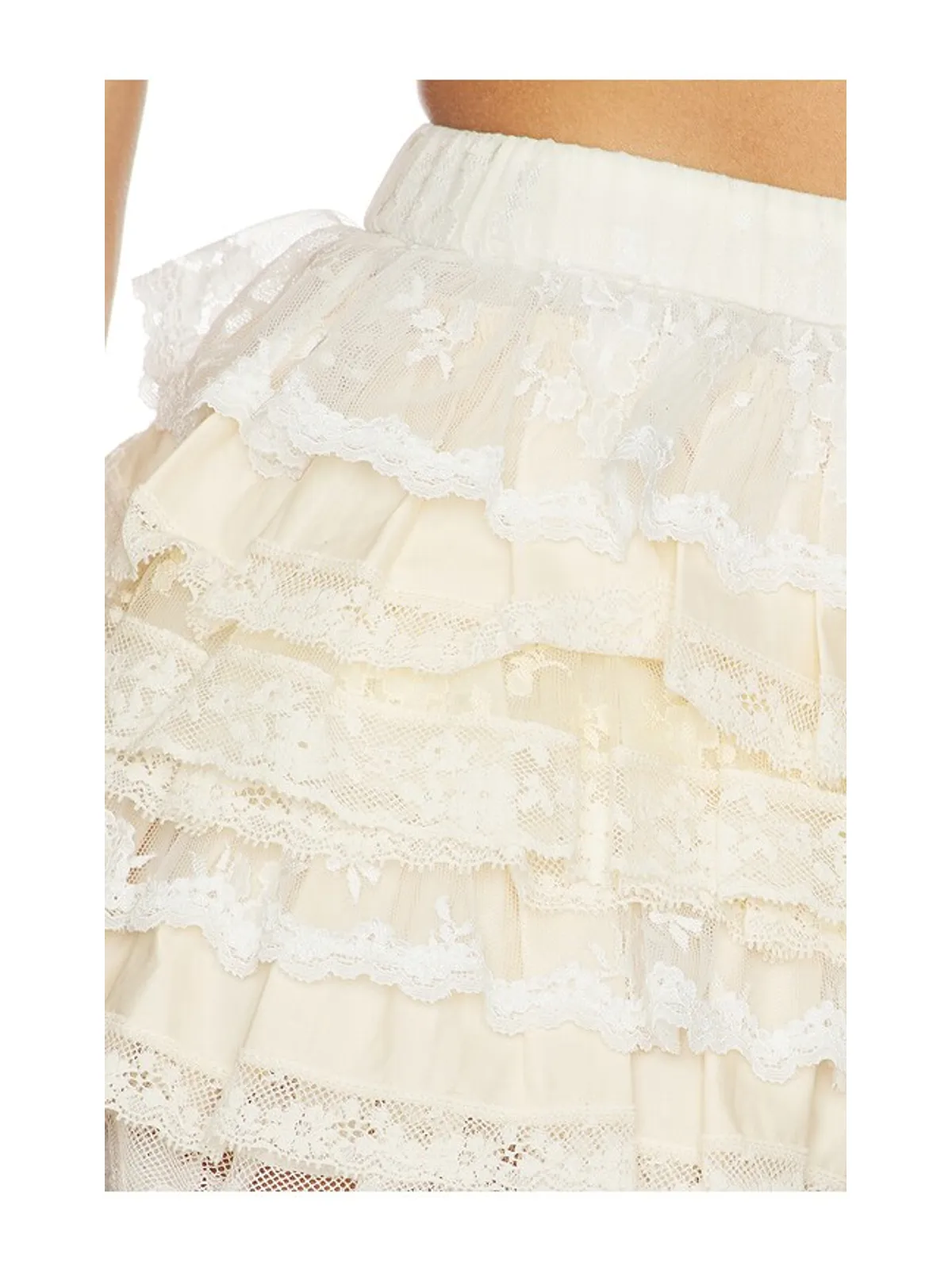 Yuhan Wang LACE RUFFLE TIERED スカート - 画像6
