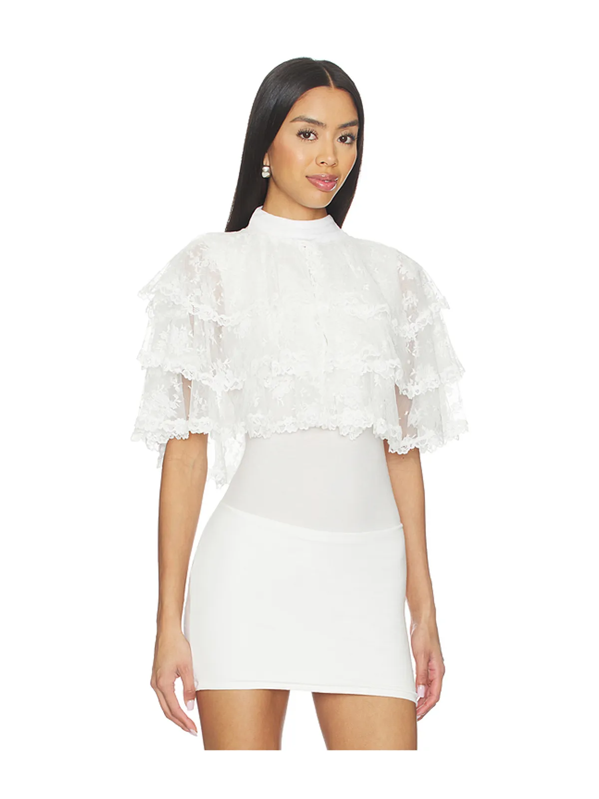 Yuhan Wang SHELL BUTTON LACE ボレロ - 画像2