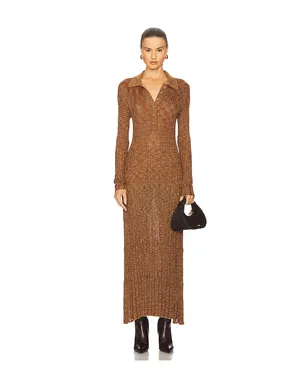 Zimmermann ムーリン ミディドレス - Orange,Brown. - サムネイル1