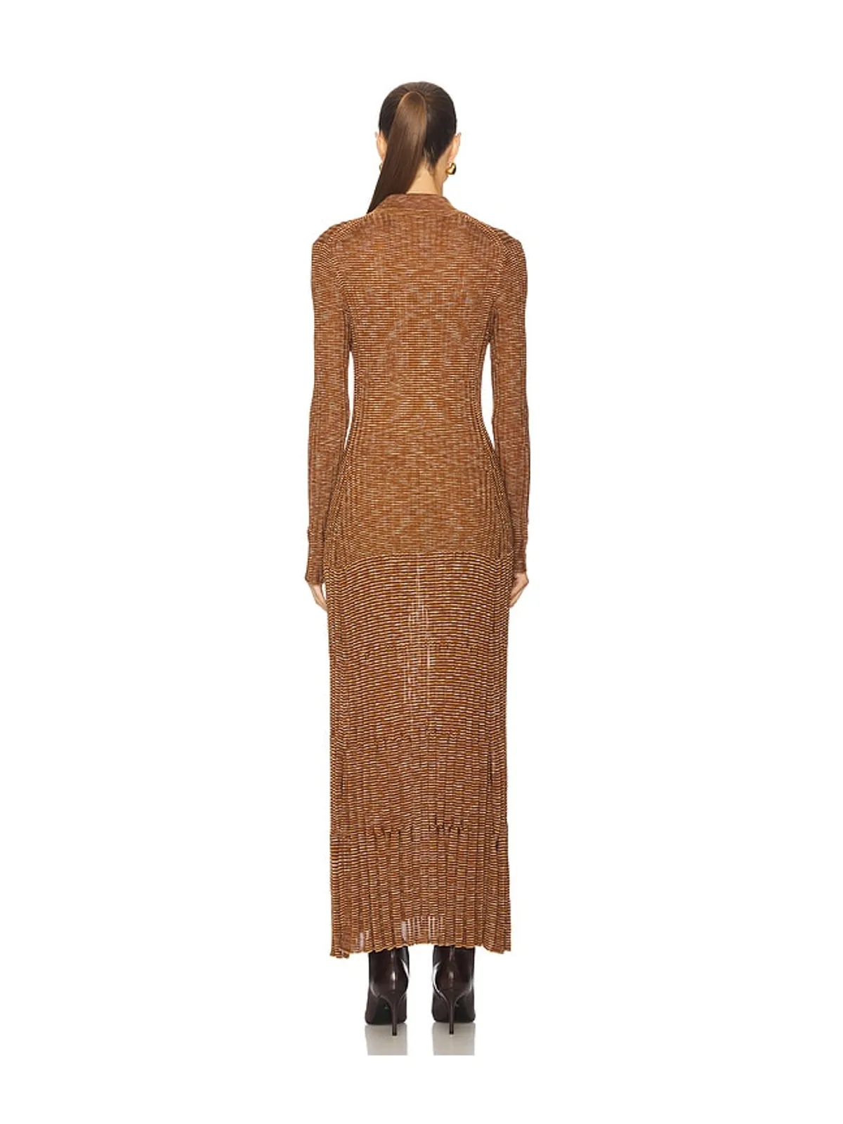 Zimmermann ムーリン ミディドレス - Orange,Brown. - 画像3