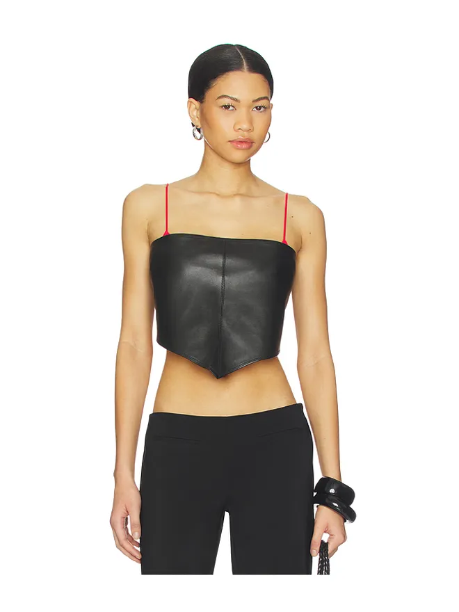 Ziah Ziah LEATHER SCARF レザースカーフの商品画像