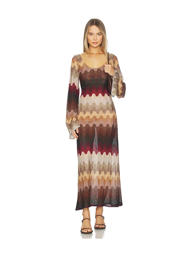Zuleyha Kuru Zuleyha Kuru SIENNA ドレス - Brown, Black.の商品画像