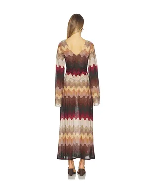 Zuleyha Kuru SIENNA ドレス - Brown, Black. - サムネイル3