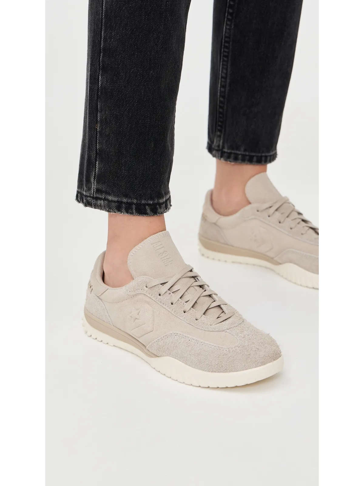 Converse Run Star Trainer カラフルスエードスニーカー Papyrus/Egret - 画像3