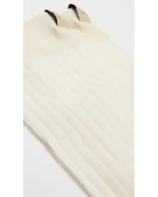 Comme Si ニーハイソックス クリーム - サムネイル5