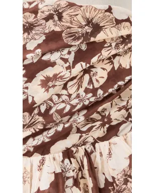 Coniglio Palm Beach ミニ ラッフル パレオ ハイビスカス トロピカル ココナツ - サムネイル6