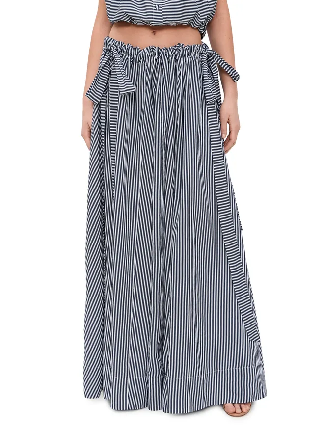Coniglio Palm Beach Coniglio Palm Beach アジャスタブル Cara マキシスカート ピアストライプの商品画像