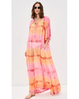 Coniglio Palm Beach Delray Maxi Dress Bromeliad Hand Dye - サムネイル5