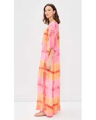 Coniglio Palm Beach Delray Maxi Dress Bromeliad Hand Dye - サムネイル4