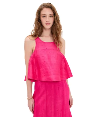 Coniglio Palm Beach シフトシルク タンクトップ - サムネイル1