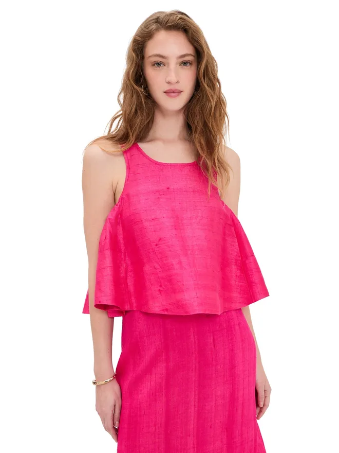 Coniglio Palm Beach Coniglio Palm Beach シフトシルク タンクトップの商品画像
