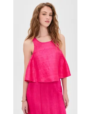 Coniglio Palm Beach シフトシルク タンクトップ - サムネイル2