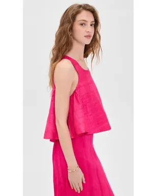 Coniglio Palm Beach シフトシルク タンクトップ - サムネイル4