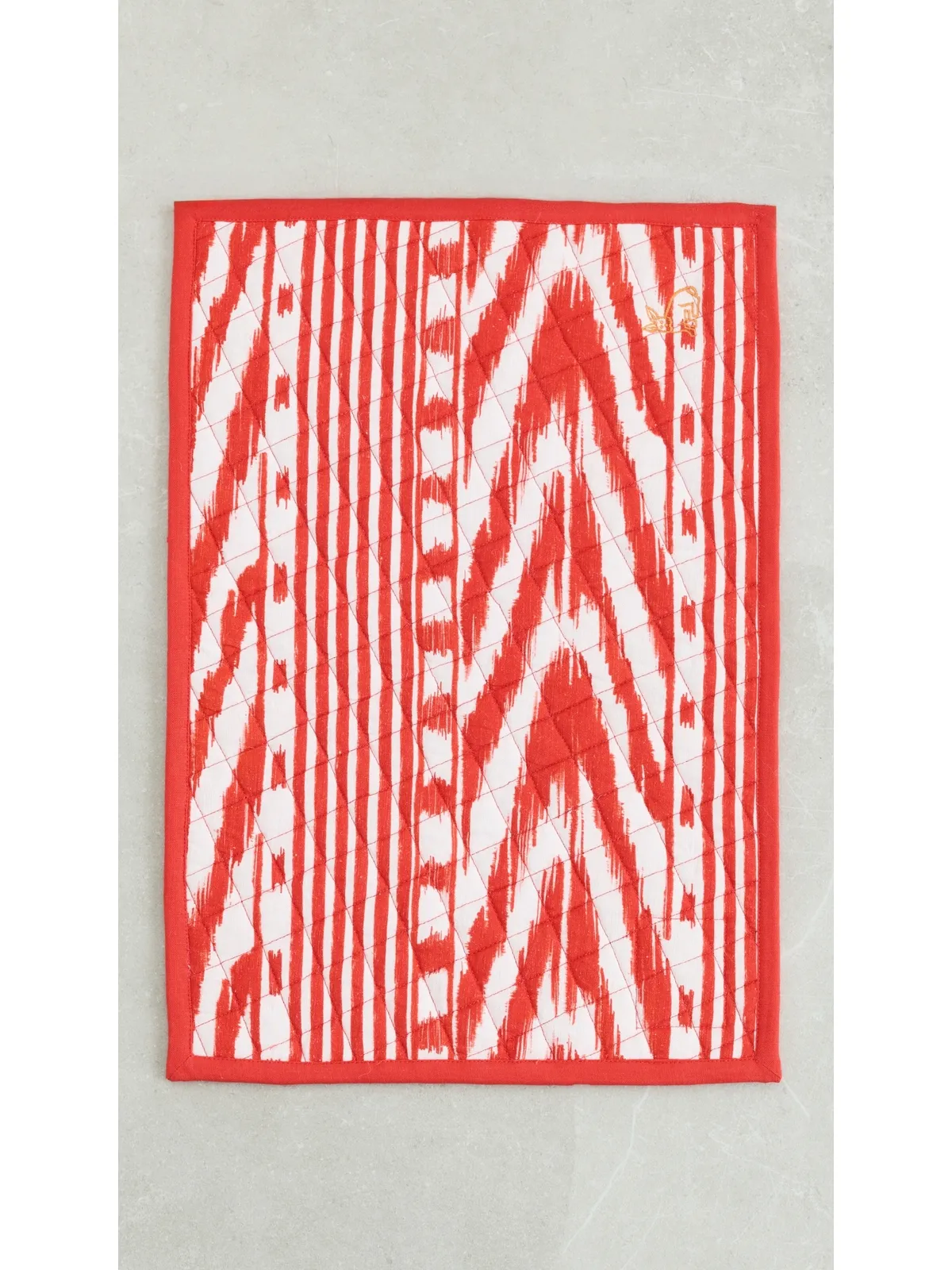 Coniglio Palm Beach Placemat セット4枚 レッド イカット柄 - 画像5
