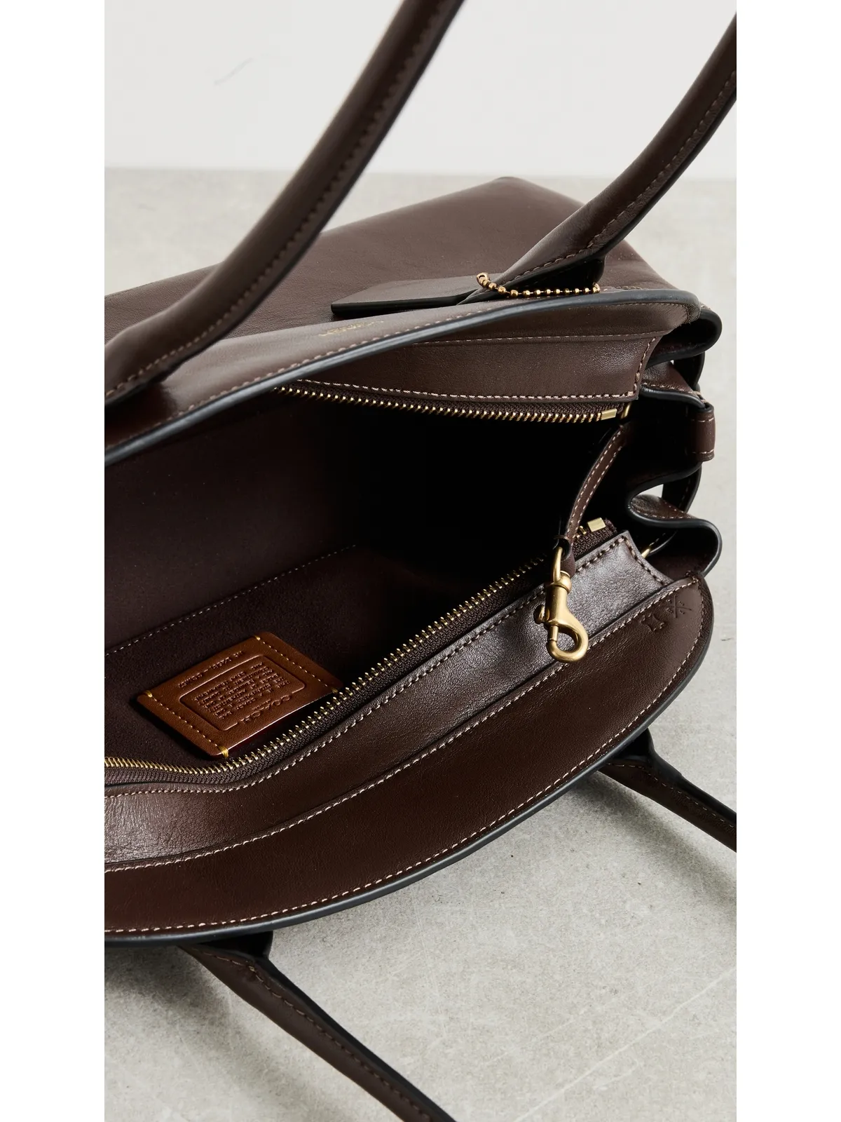 Coach グレーズドレザー エンパイア キャリーオール - 画像6