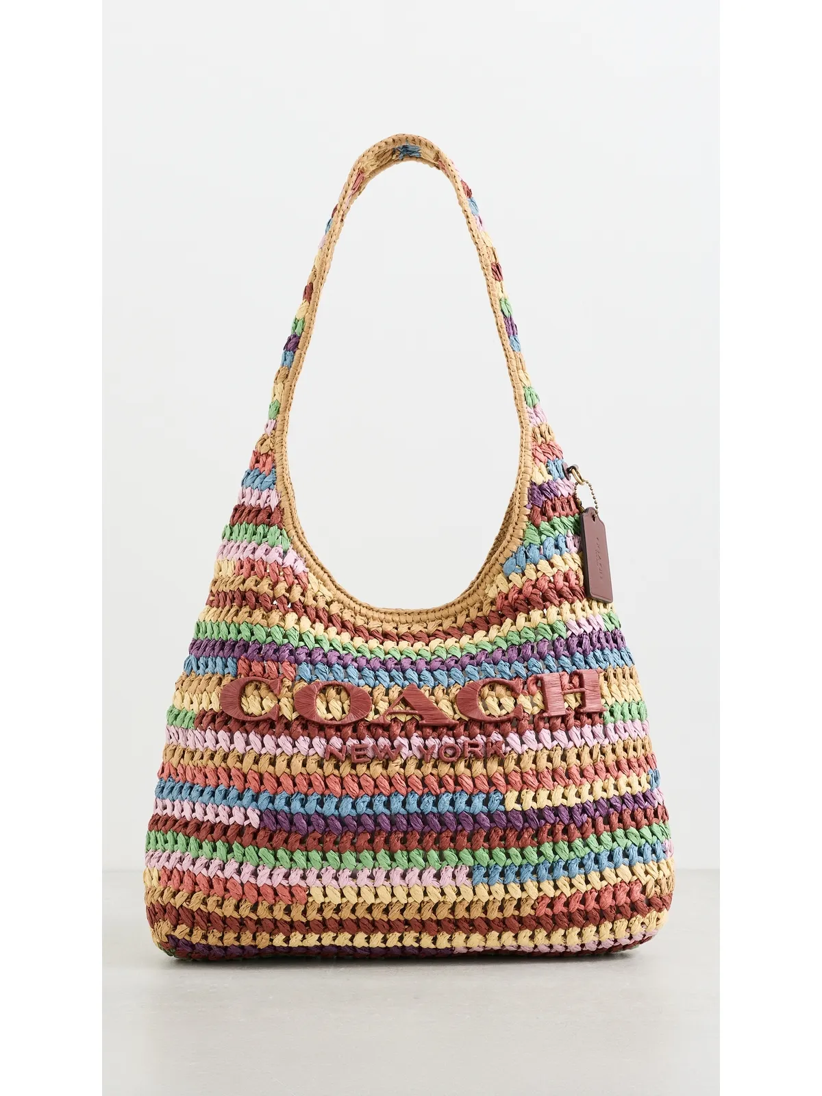 Coach ブルックリン ラフィア ショルダーバッグ - 画像2