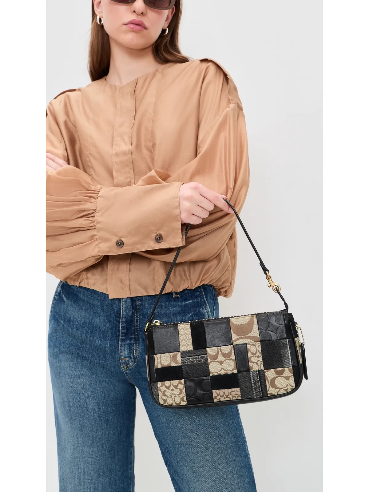 Coach パッチワーク レザー プラザ バッグ - 画像3