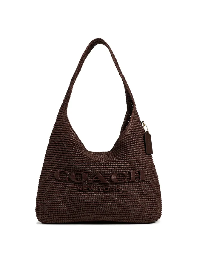 Coach Coach リファインド ウィーブ ストロー ブルックリン ショルダーバッグの商品画像