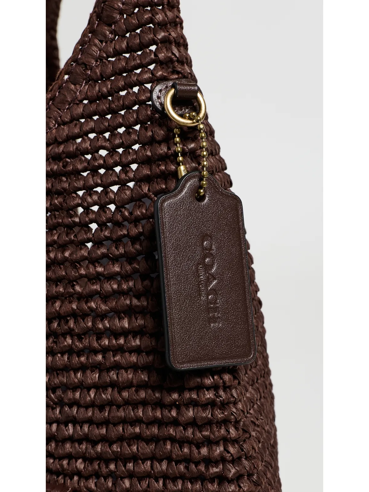 Coach リファインド ウィーブ ストロー ブルックリン ショルダーバッグ - 画像5