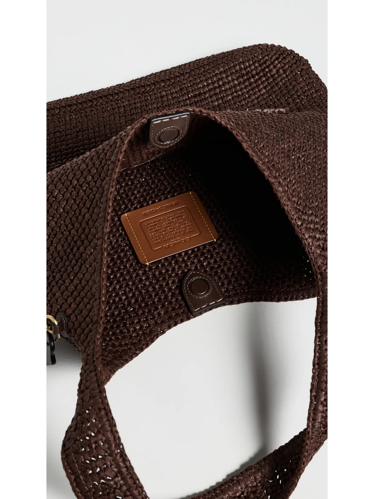 Coach リファインド ウィーブ ストロー ブルックリン ショルダーバッグ - 画像6