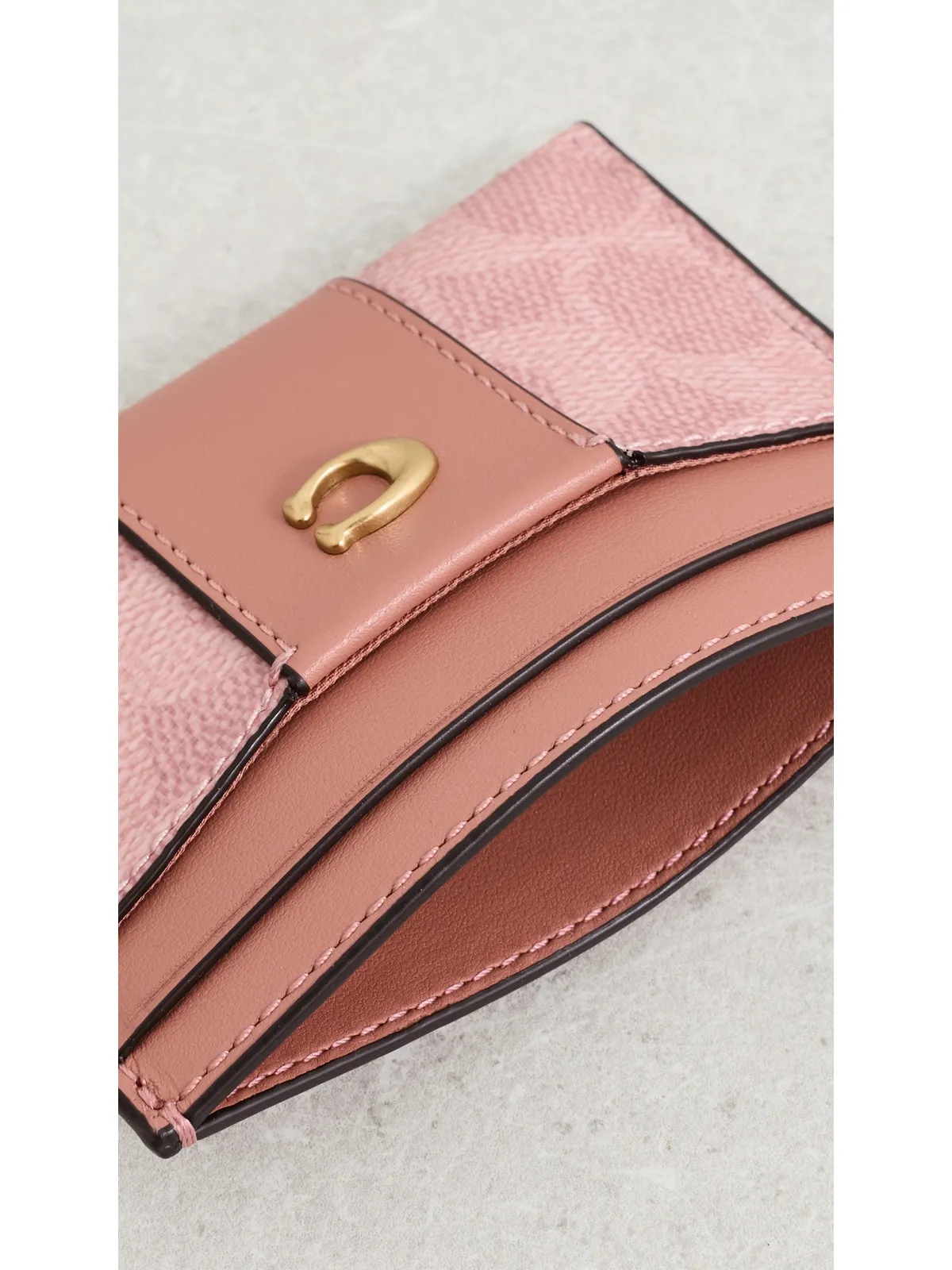 Coach エッセンシャルカードケース メロンピンク - 画像5