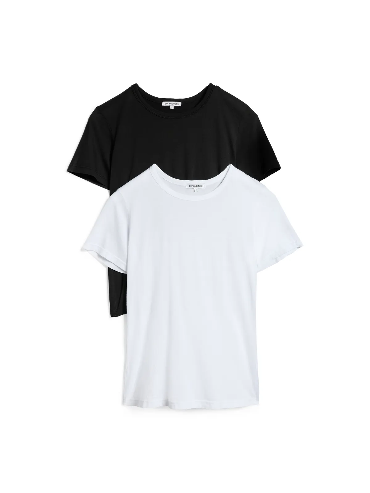 Cotton Citizen スタンダードTシャツ 2枚組 ブラック/ホワイト - 画像1