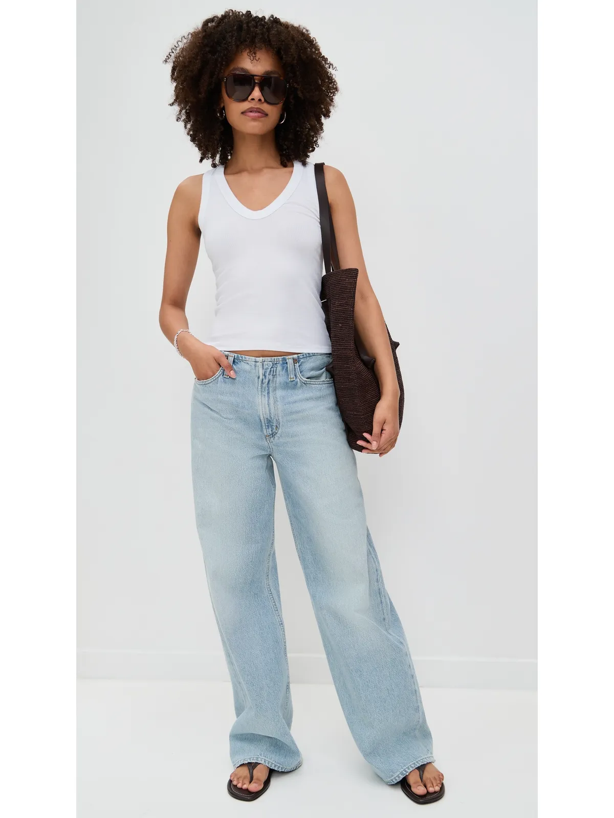 Cotton Citizen Verona Uネック タンクトップ - 画像5