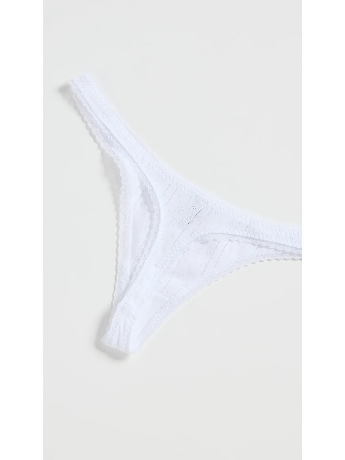 COUCOU Tバックパンティ 3枚セット ホワイト - 画像5