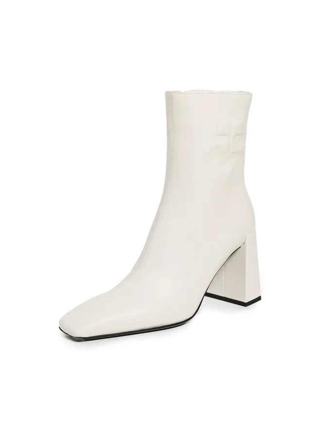 Courrèges Courrèges ヘリテージ シャドウ レザー アンクルブーツ ヘリテージホワイト 39の商品画像