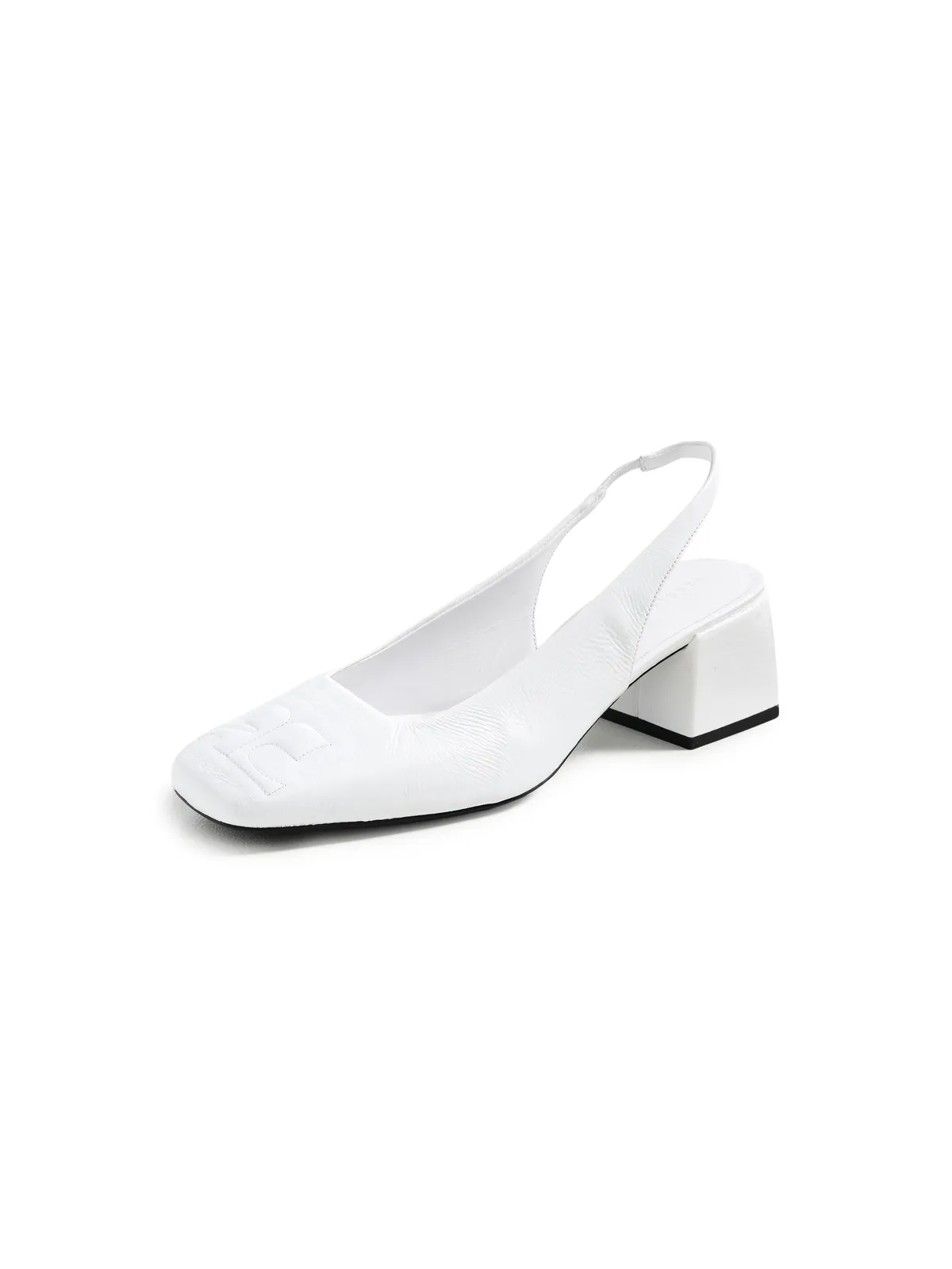 Courrèges ヘリテージ ヴィニール スリングバック ホワイト 36 - 画像1
