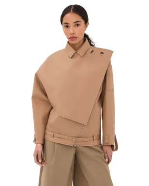 Courrèges オブリークショートトレンチジャケット - サムネイル1