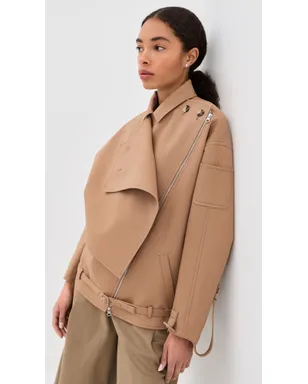 Courrèges オブリークショートトレンチジャケット - サムネイル2