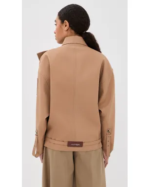 Courrèges オブリークショートトレンチジャケット - サムネイル3