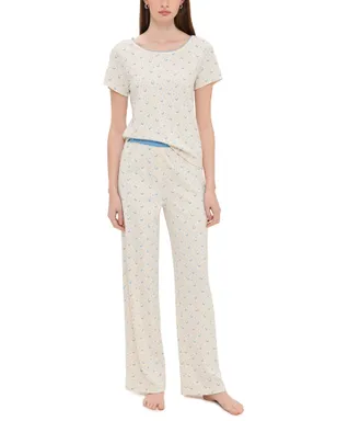 Cozyland by Morgan Lane Baby Jean Long PJ Set Little Roo - サムネイル1