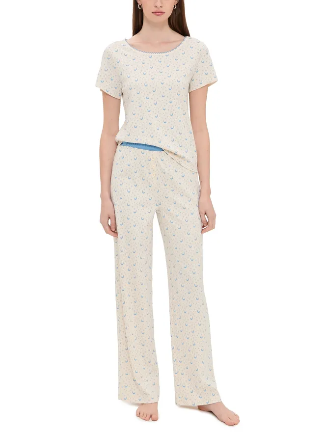 Cozyland by Morgan Lane Cozyland by Morgan Lane Baby Jean Long PJ Set Little Rooの商品画像