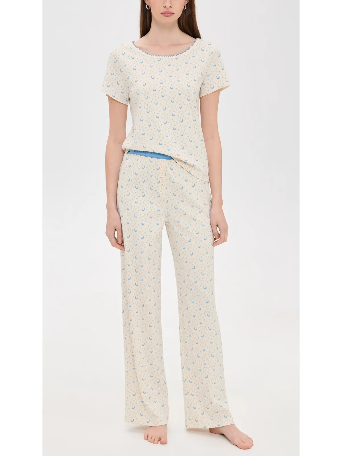 Cozyland by Morgan Lane Baby Jean Long PJ Set Little Roo - 画像2