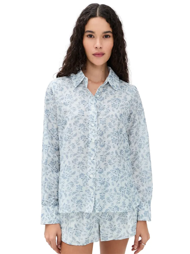 CAMI NYC CAMI NYC Rafella シルクコットン・トップ コースタルペイズリー柄の商品画像