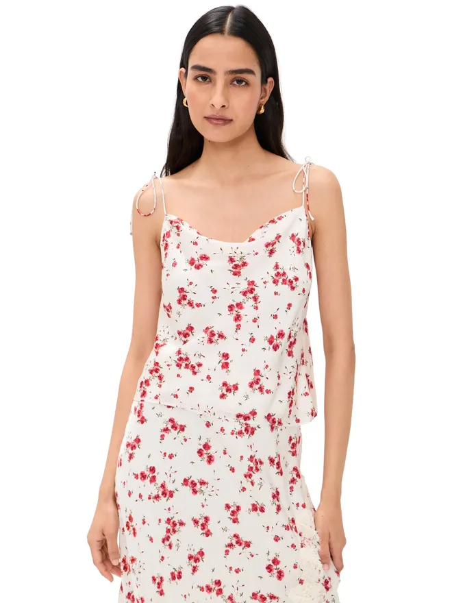 CAMI NYC CAMI NYC Azra ハンマードサテン キャミソール Candied Roseの商品画像