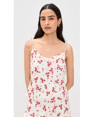 CAMI NYC Azra ハンマードサテン キャミソール Candied Rose - サムネイル2