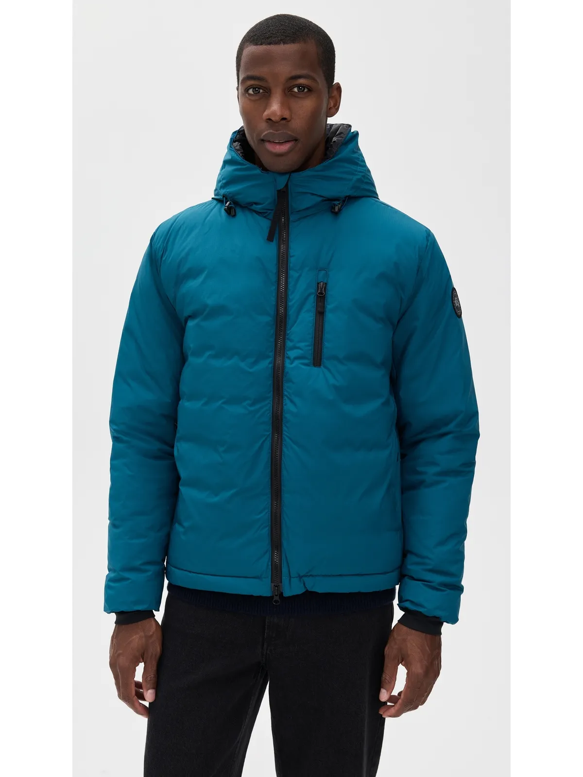Canada Goose ロッジ ブラック ディスク フードジャケット - 画像2