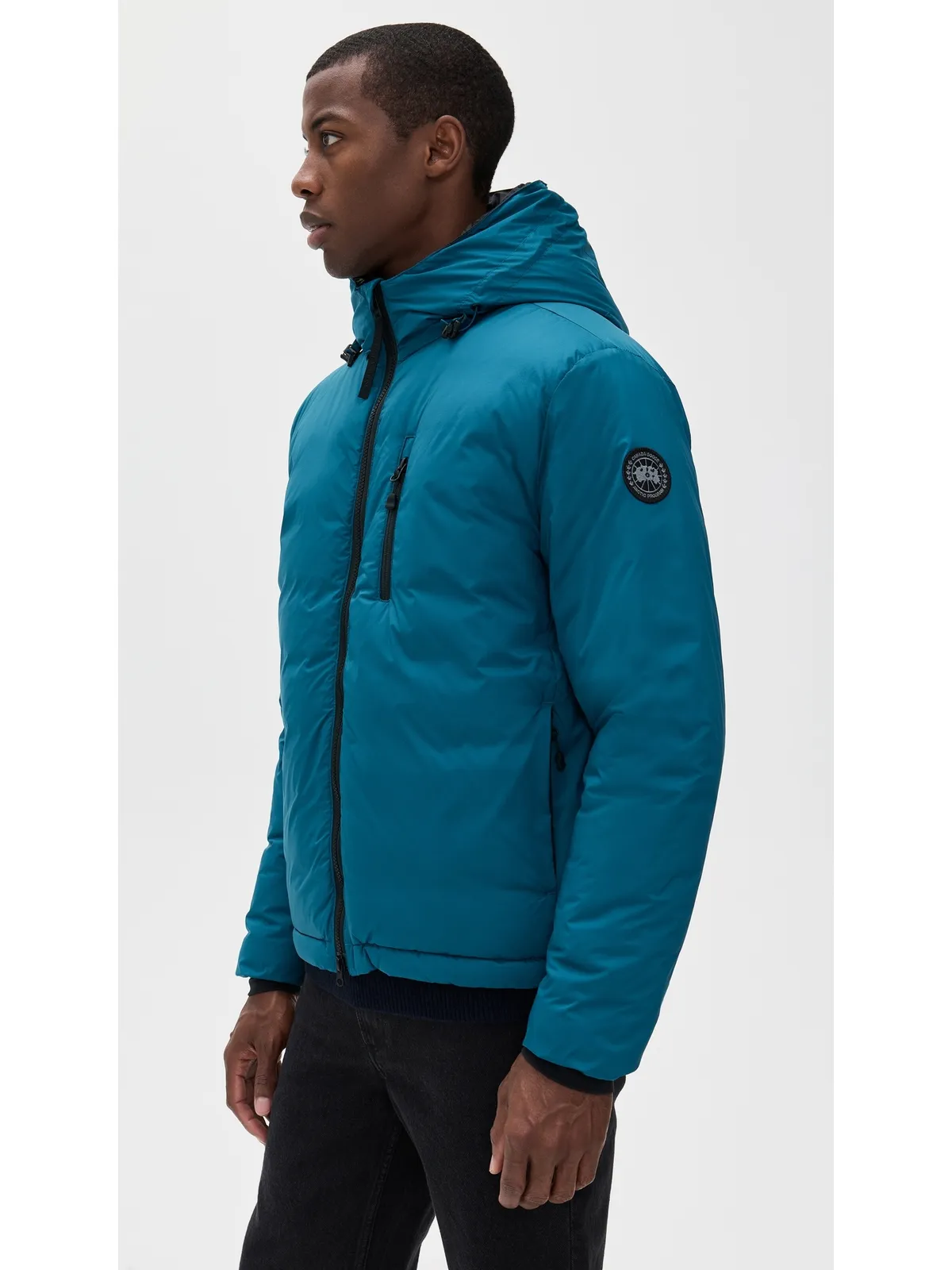 Canada Goose ロッジ ブラック ディスク フードジャケット - 画像4