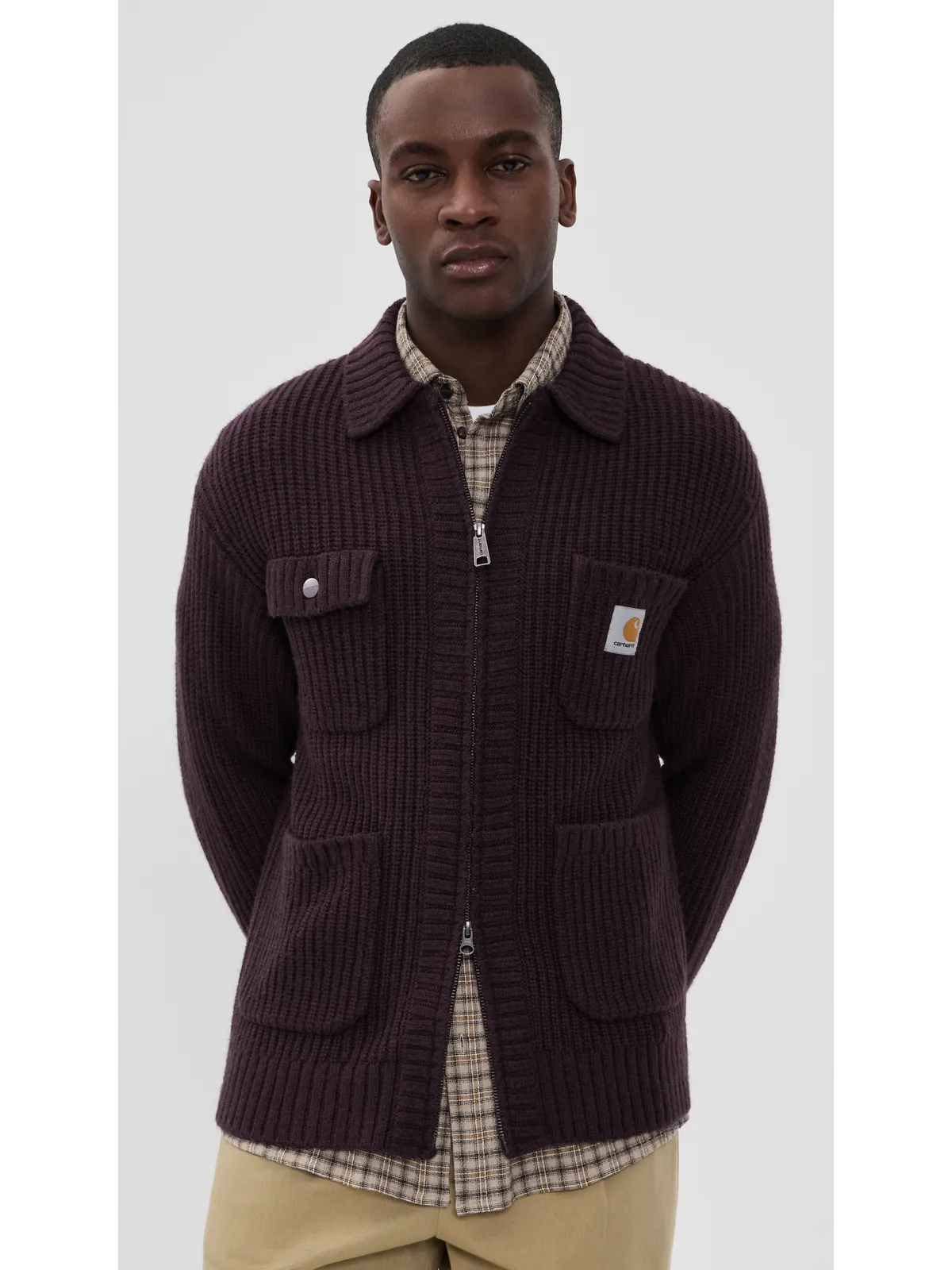 Carhartt WIP チョア ニット ジャケット Palisander - 画像2
