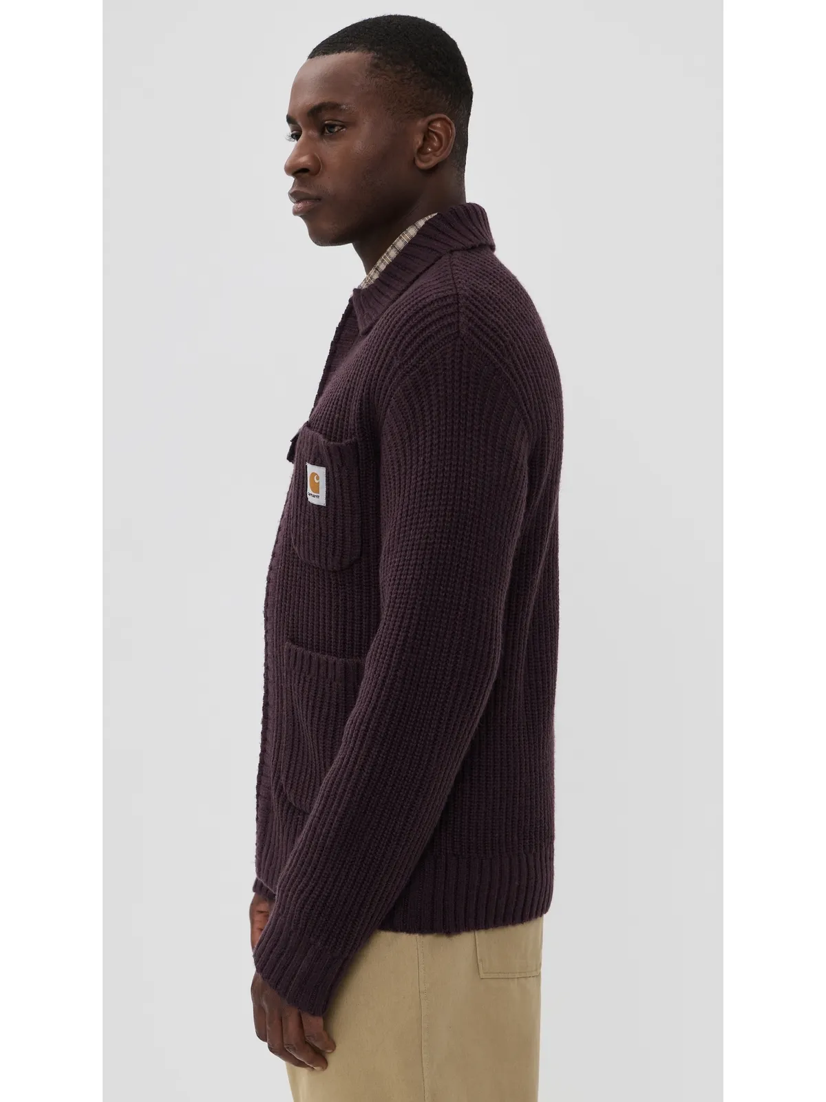Carhartt WIP チョア ニット ジャケット Palisander - 画像4