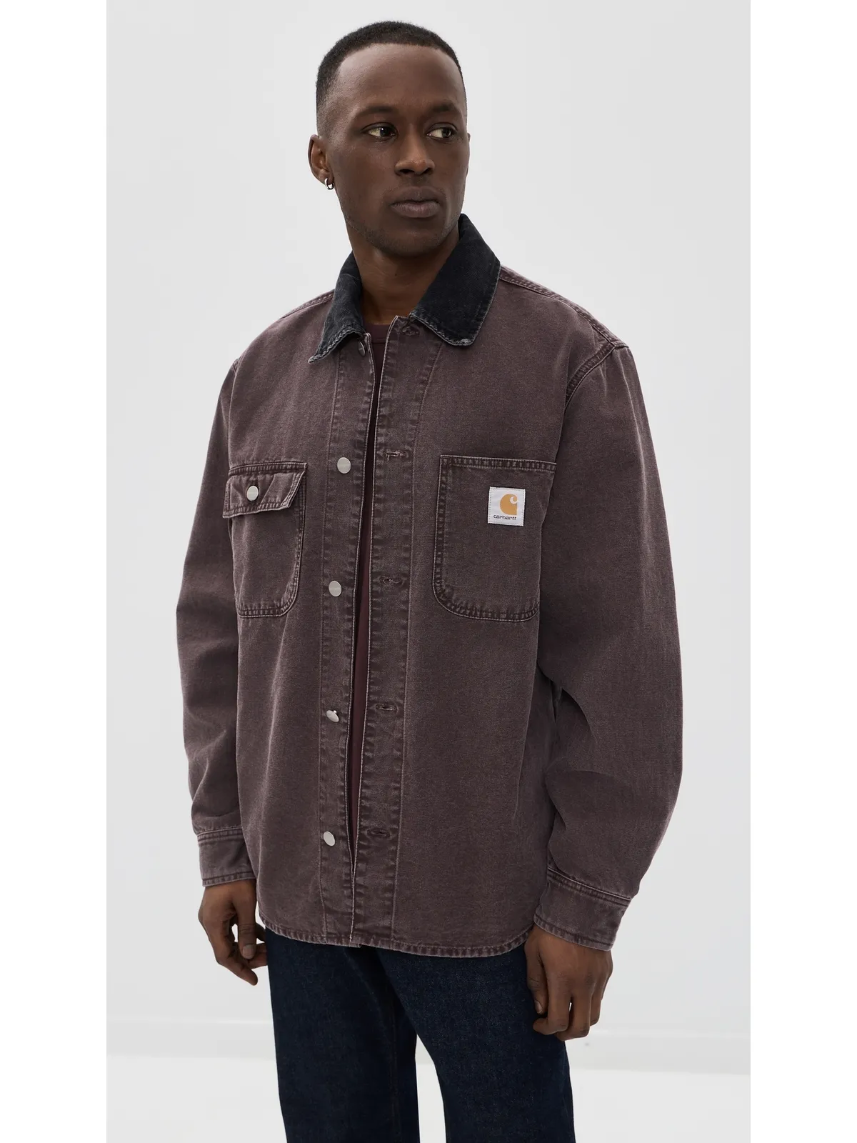 Carhartt WIP ミッチ シャツジャケット Palisander/Black - 画像2