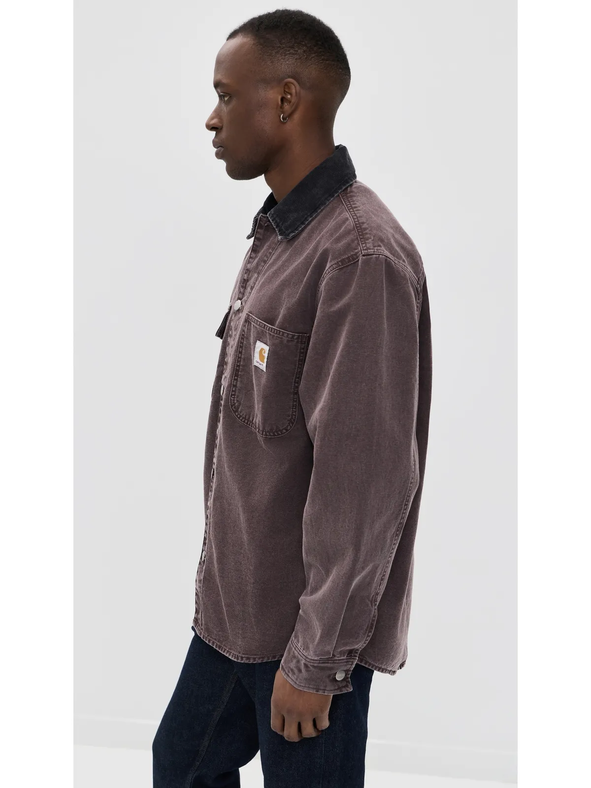 Carhartt WIP ミッチ シャツジャケット Palisander/Black - 画像4