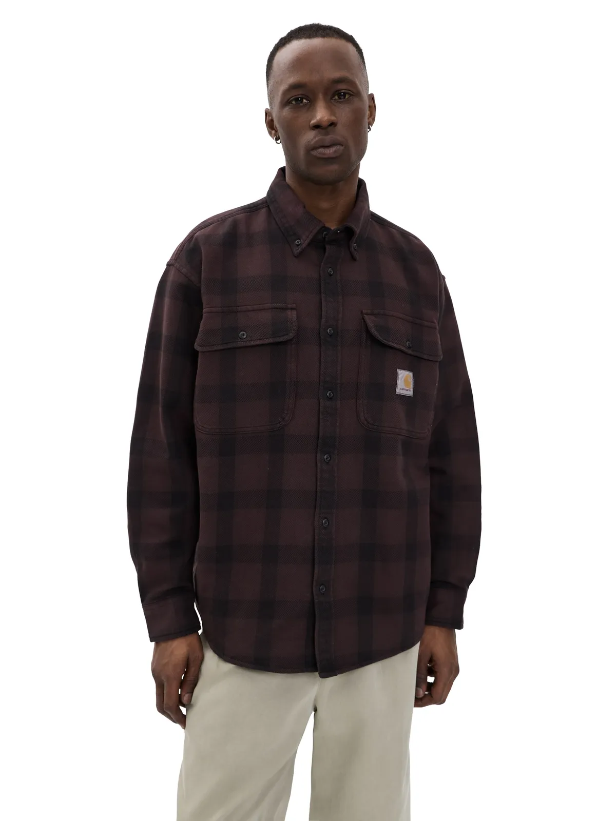 Carhartt WIP エドマンズ シャツ チェック柄 長袖 - 画像1