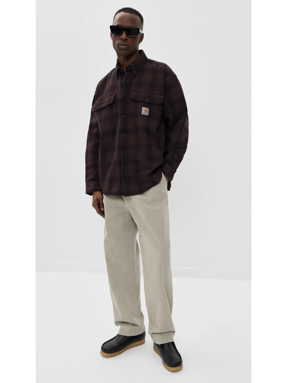 Carhartt WIP エドマンズ シャツ チェック柄 長袖 - 画像5